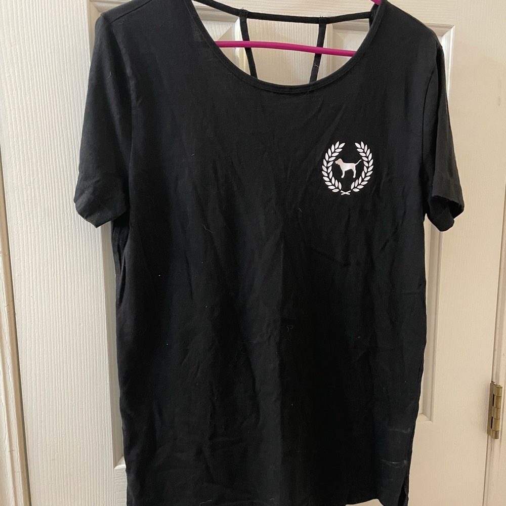 Black Victoria’s Secret Pink shirt